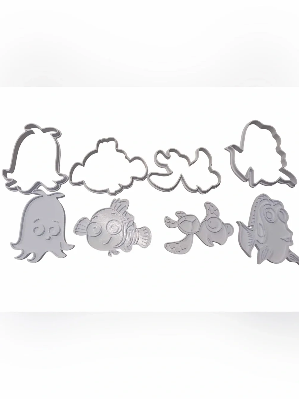 Finding Nemo Cookie Cutters & Stamps — 3D Printed Baking & Craft Set